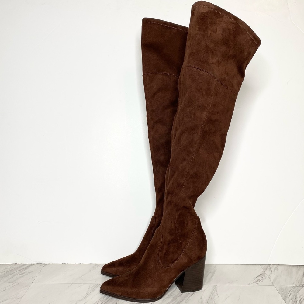 Marc Fisher Onyse Brown Over The Knee Boot 9M